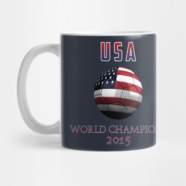 USA Womens Soccer World Champions 2015 by Cactux